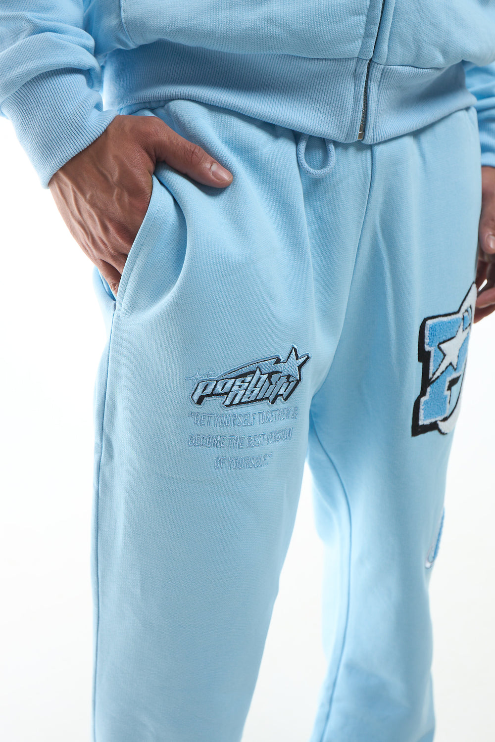 Baby Blue Tracksuit Set