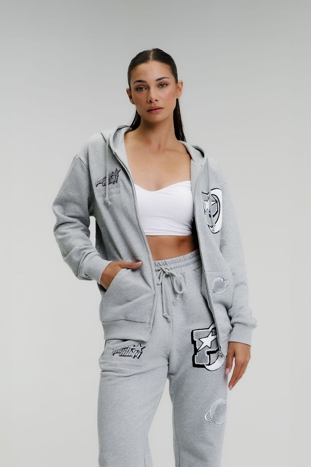 Grey Tracksuit Set