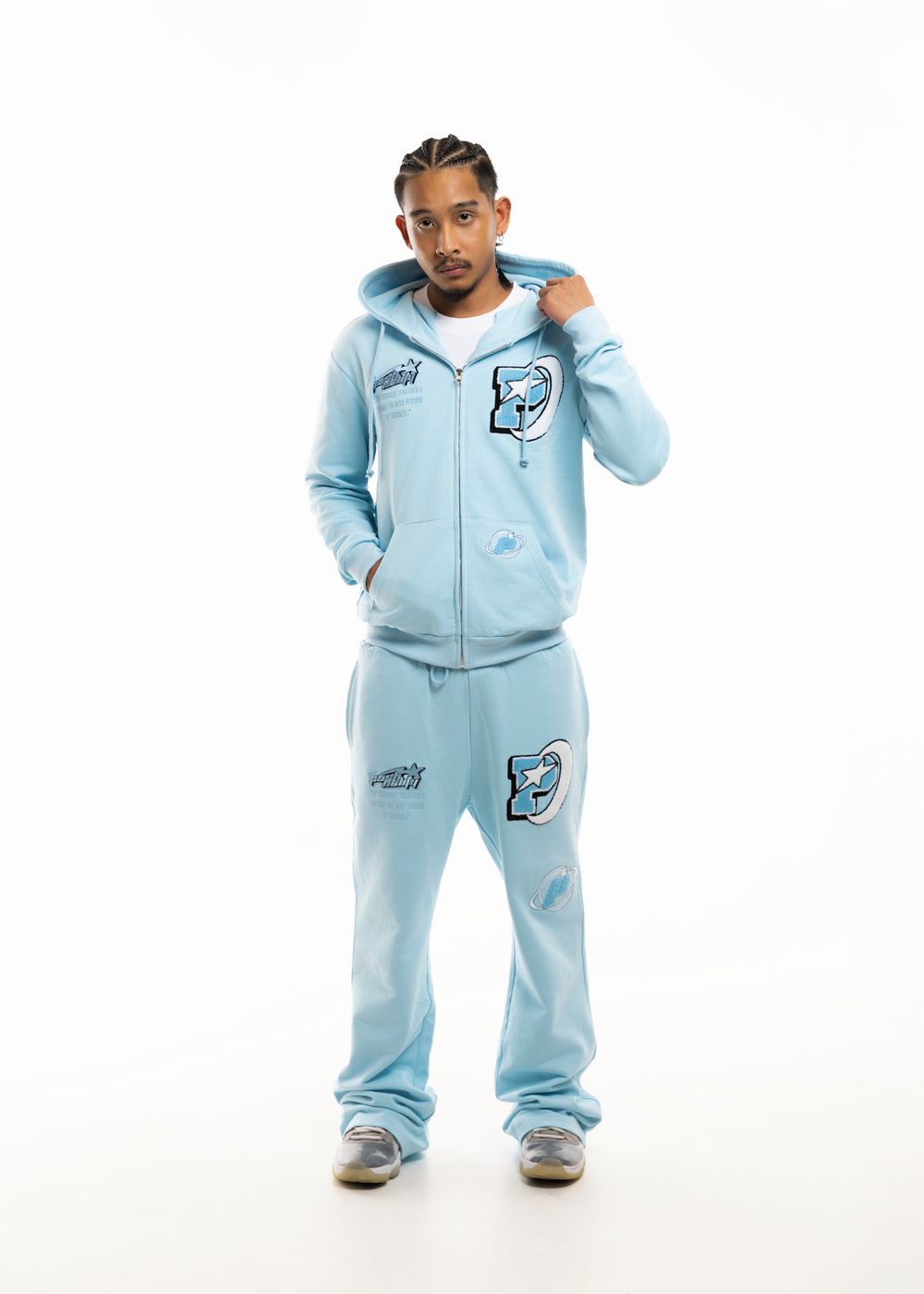 Baby Blue Tracksuit Set