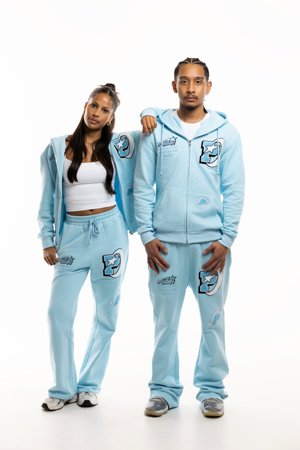 Baby Blue Tracksuit Set